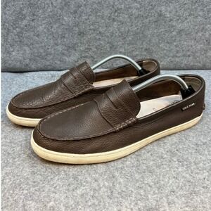 Cole Haan Pinch Grand OS Penny Loafer Brown Leather Mens Shoes Size 12